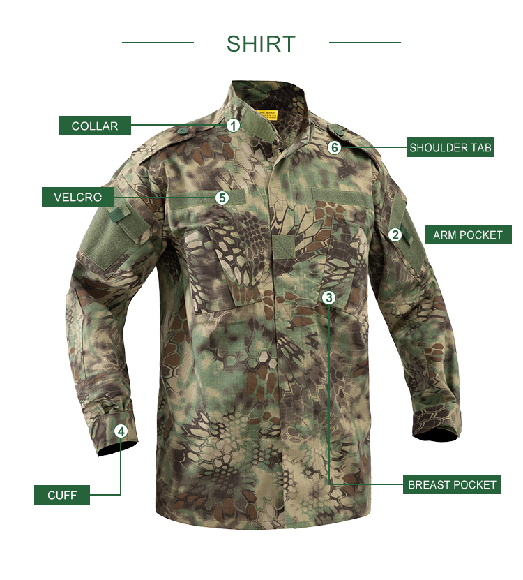 Green Python ACU Uniform,Green Python Combat Uniform, Green Python Tactical Uniform