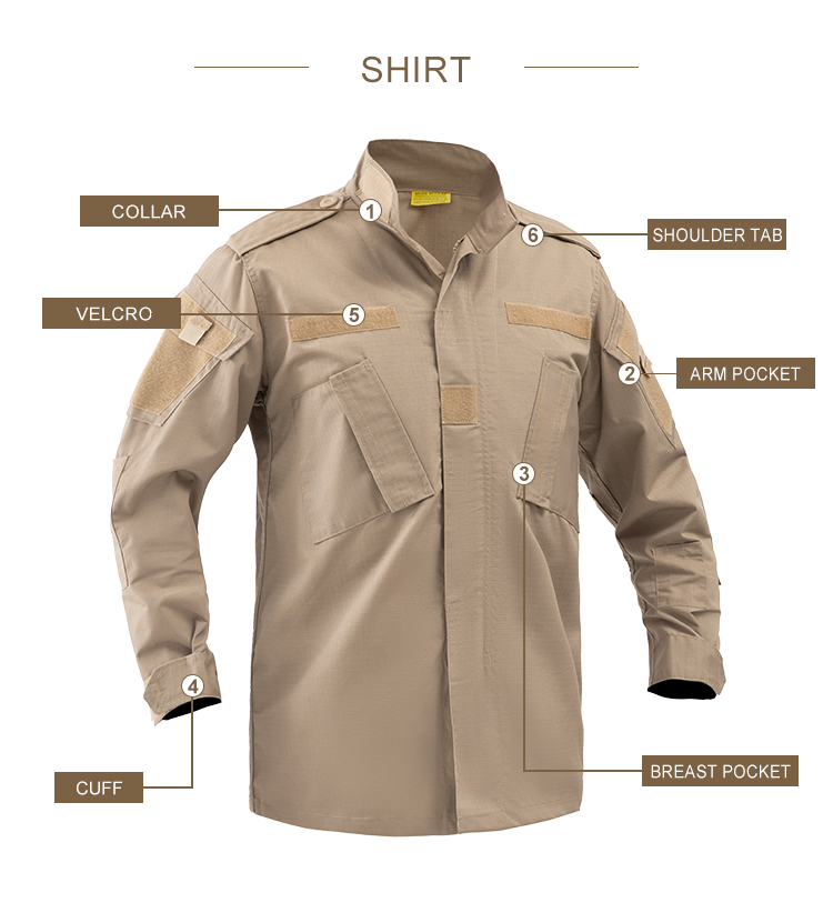 Khaki ACU Uniform,Military Combat Uniform,Custom Tactical Uniform