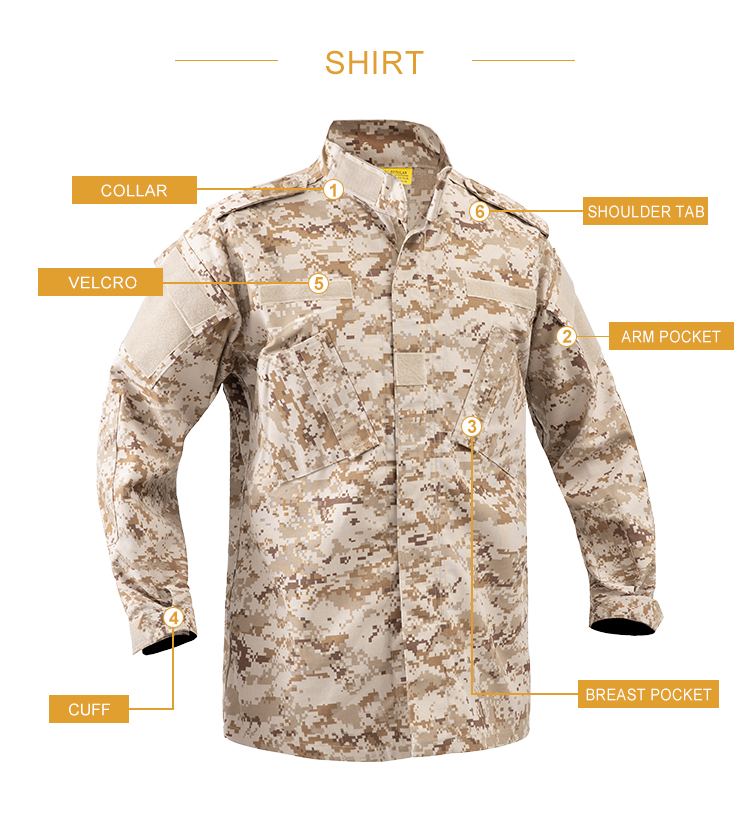 Custom Desert Digital Camouflage ACU Combat Set
