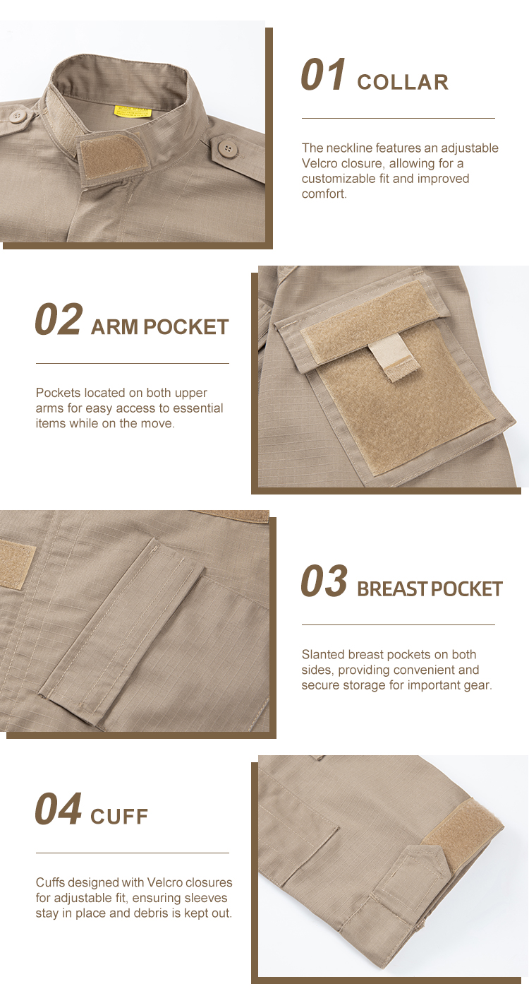 Khaki ACU Uniform,Military Combat Uniform,Custom Tactical Uniform