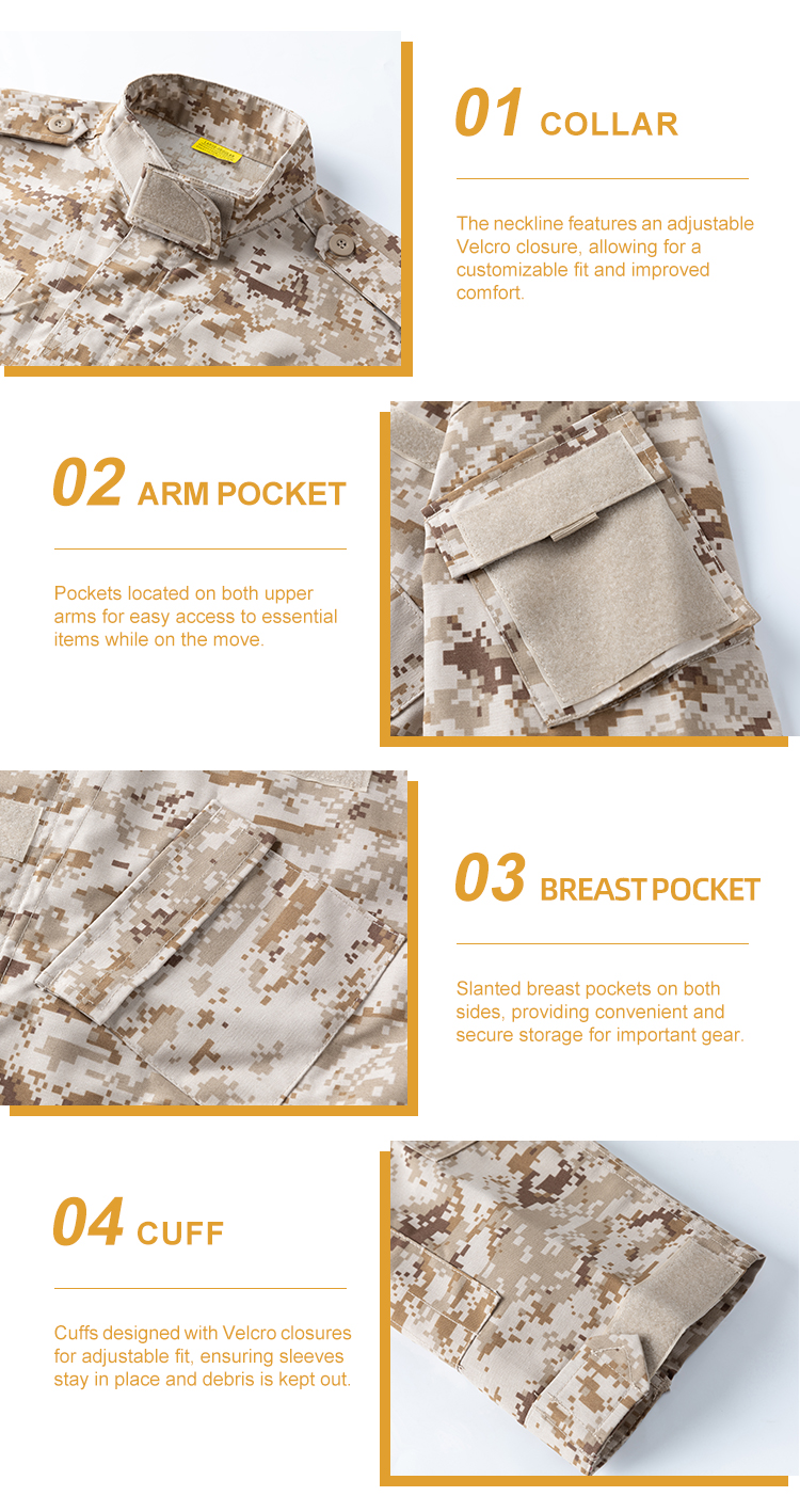 Custom Desert Digital Camouflage ACU Combat Set