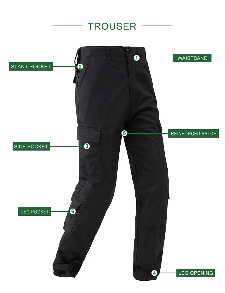 Black ACU Uniform,Black Combat Uniform, Black Tactical Uniform