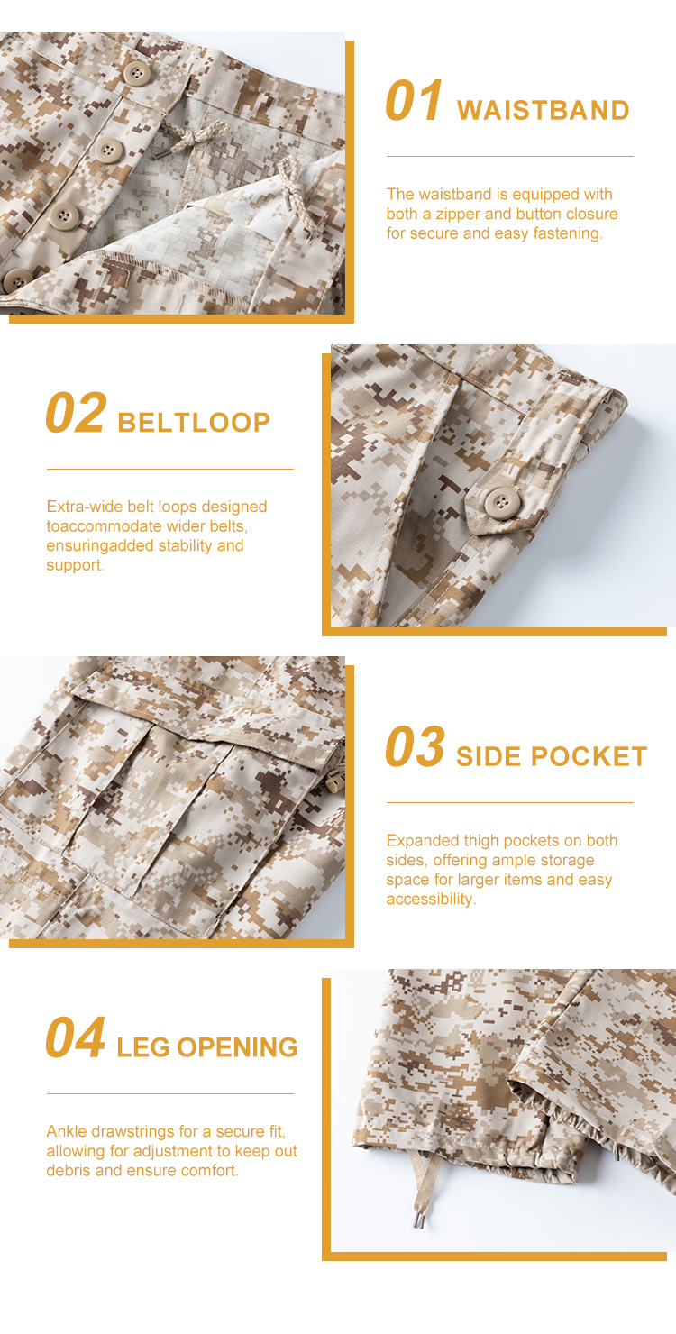 Custom Desert Digital Camouflage ACU Combat Set