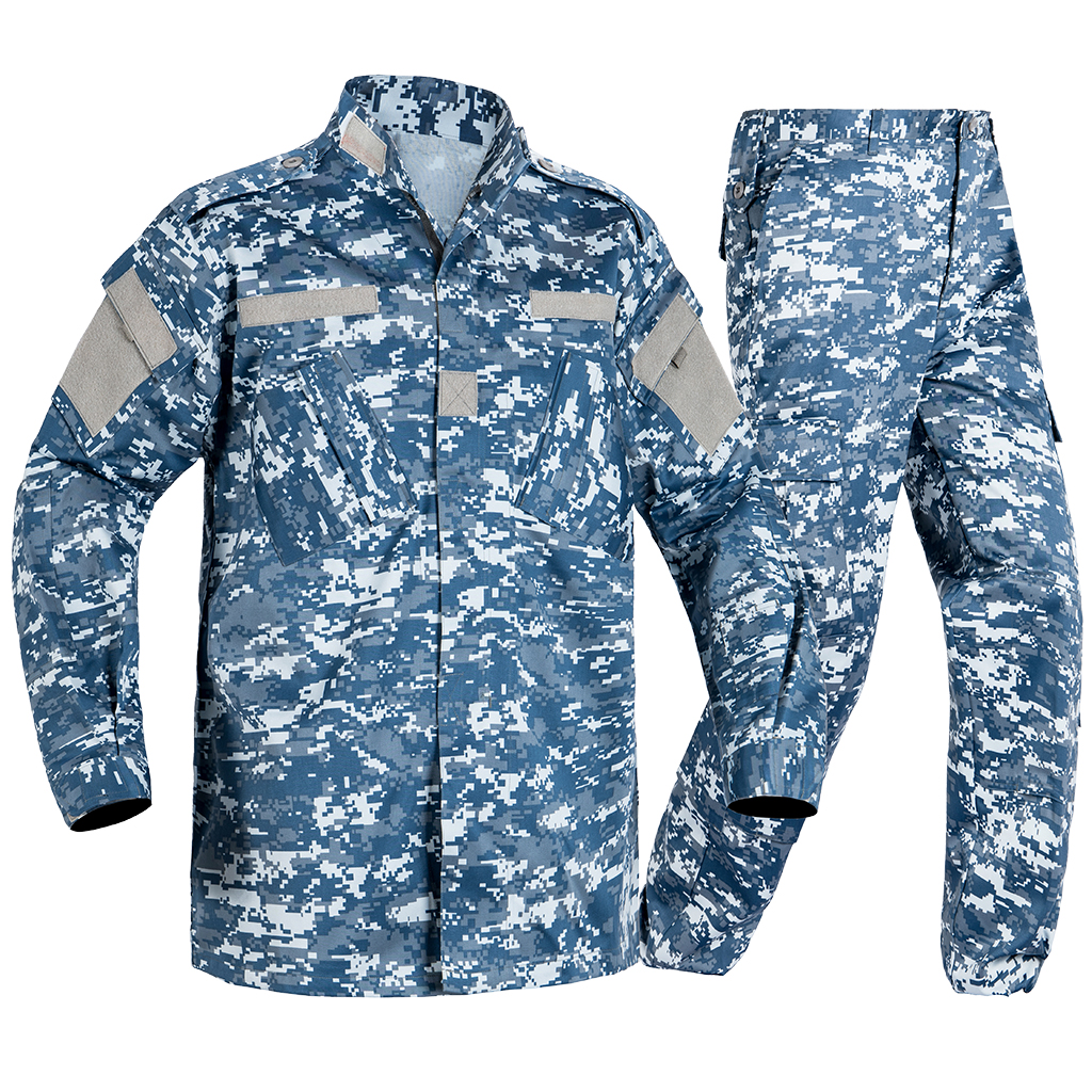 Custom Ocean Digital Camo Sateen ACU Combat Uniform