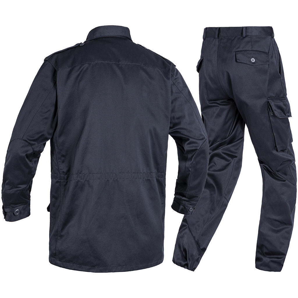 Custom French F1-Style Navy Blue Sateen Duty Uniform