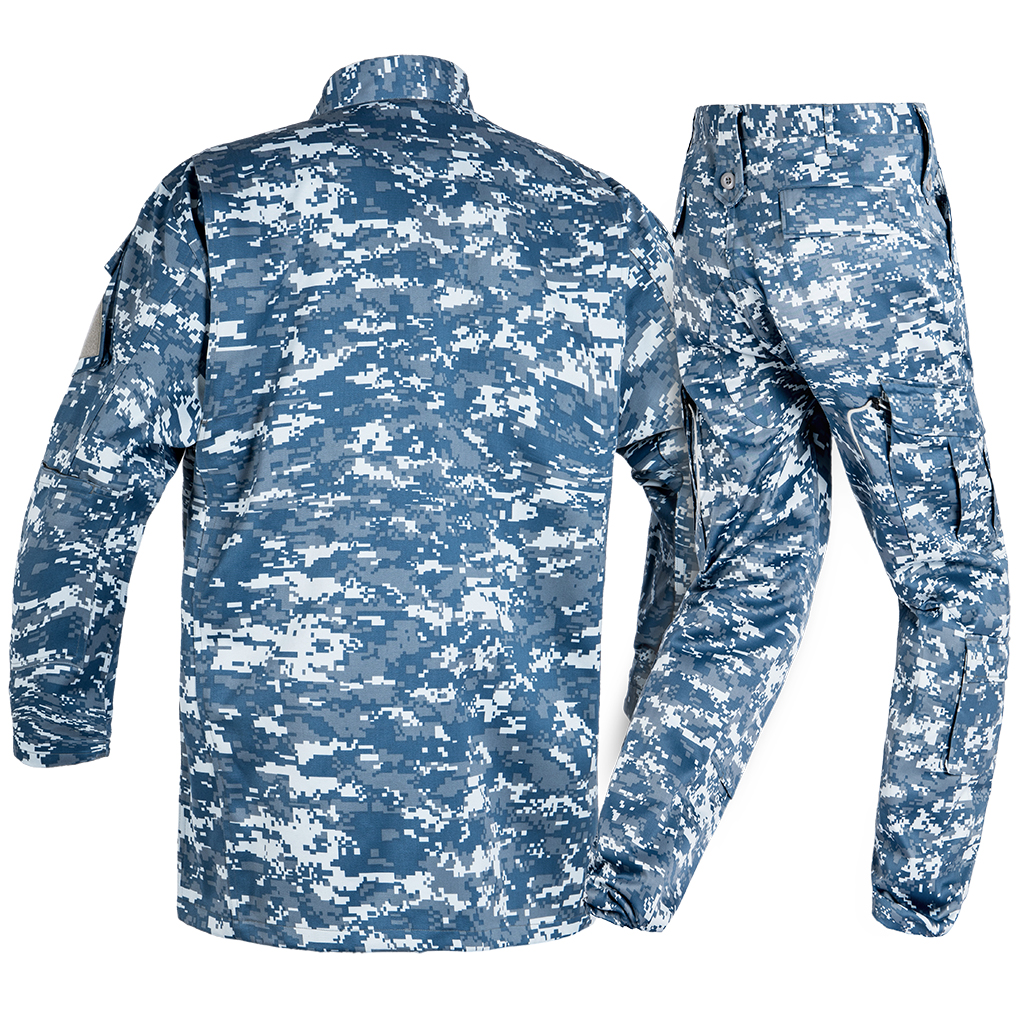Custom Ocean Digital Camo Sateen ACU Combat Uniform