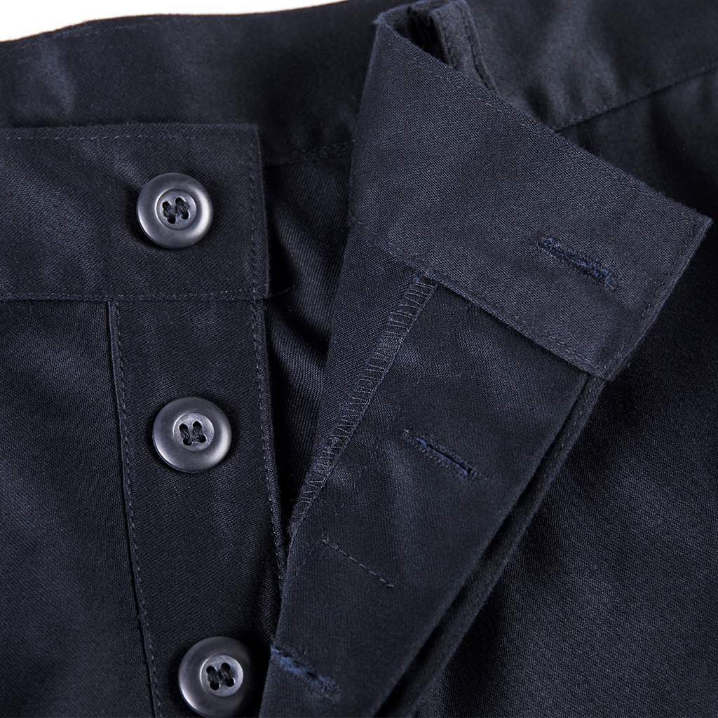 Custom French F1-Style Navy Blue Sateen Duty Uniform