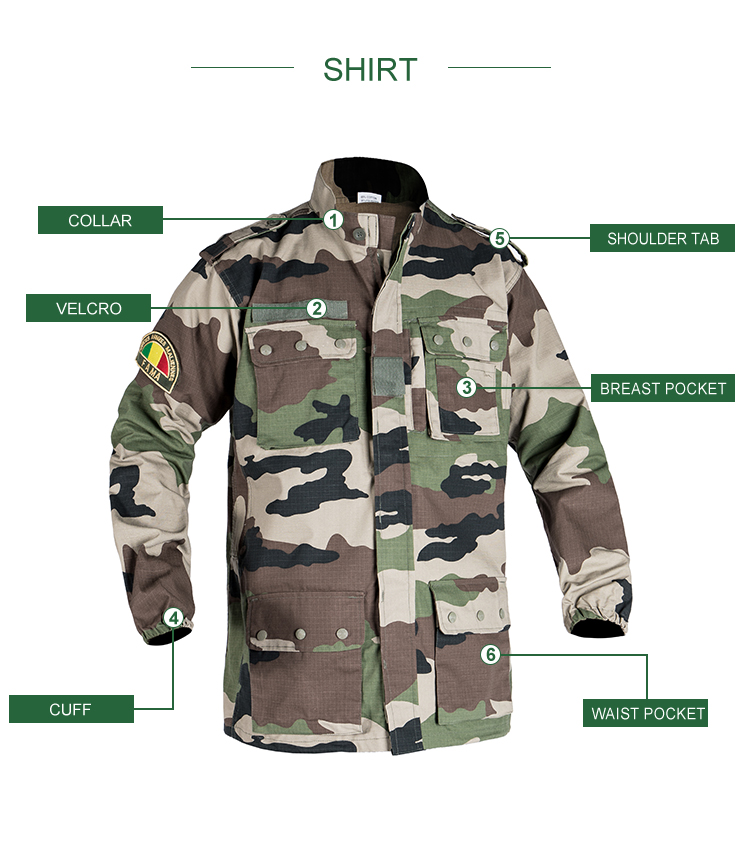 Custom French F2 Jungle Camo Field Uniform