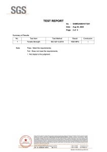 UD Cloth Inspection Report