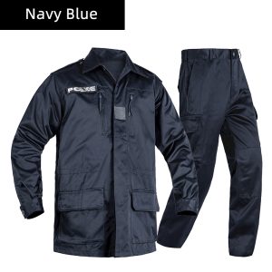 Custom French F1-Style Navy Blue Sateen Duty Uniform