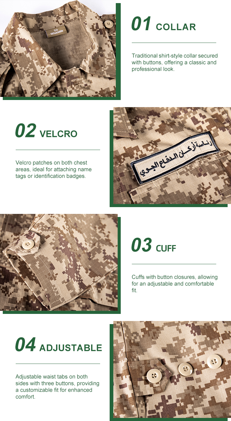Custom Libyan Desert Square Camo BDU Uniform