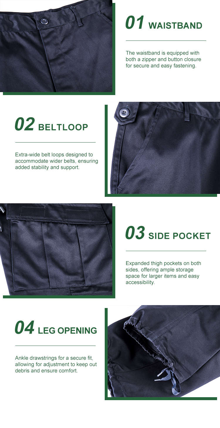 Custom Navy Blue Sateen ACU Duty Uniform