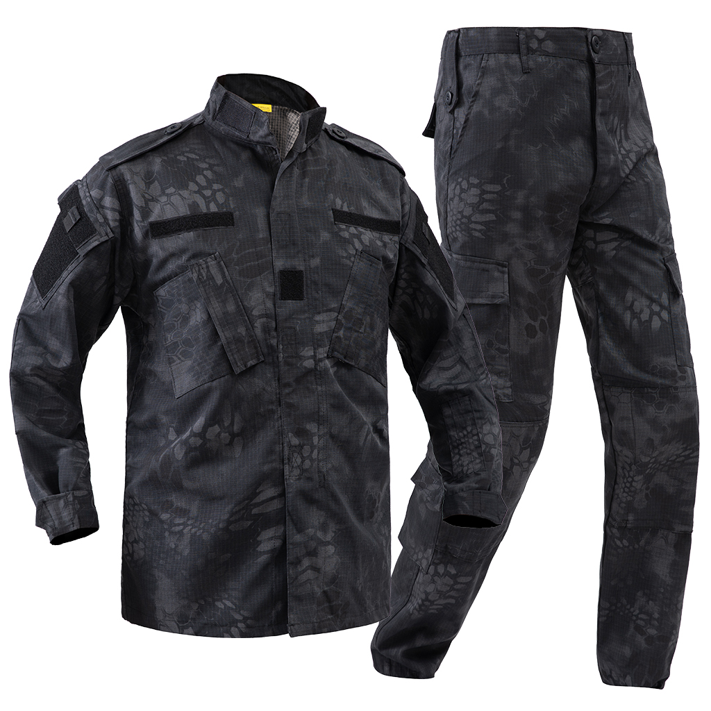 Black Python ACU Uniform,Black Python Combat Uniform, Black Python Tactical Uniform
