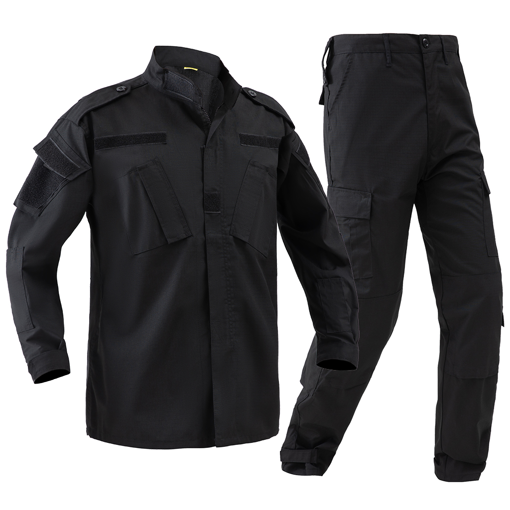 Black ACU Uniform,Black Combat Uniform, Black Tactical Uniform