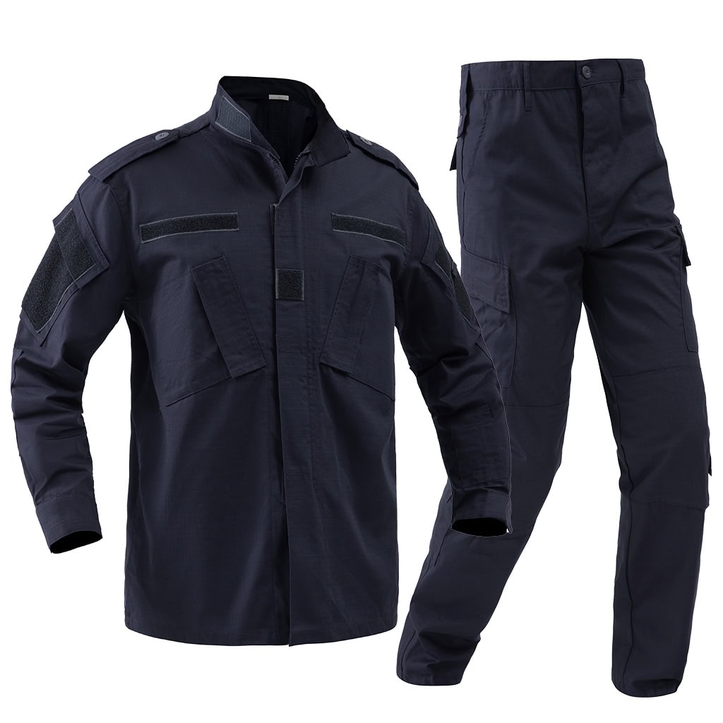 Navy Blue ACU Uniform - TC 65/35 Twill Fabric for Durability & Professionalism
