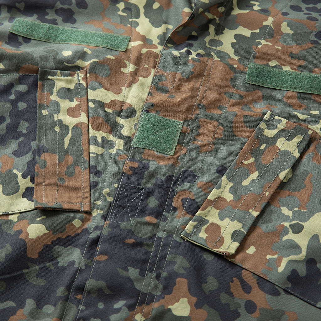 Flecktarn Camo ACU Uniform,DE Jungle Camo Combat Uniform, Flecktarn Tactical Uniform