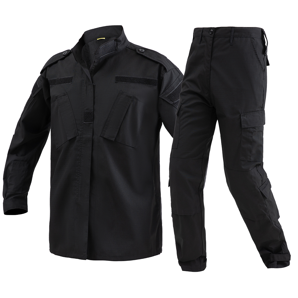Black ACU Uniform,Black Combat Uniform, Black Tactical Uniform