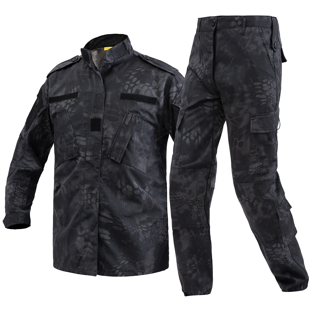 Black Python ACU Uniform,Black Python Combat Uniform, Black Python Tactical Uniform