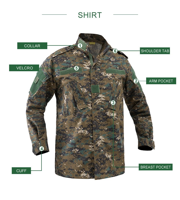 Jungle Digital Camo ACU Uniform,Jungle Digital Camo Combat Uniform, Jungle Digital Camo Tactical Uniform