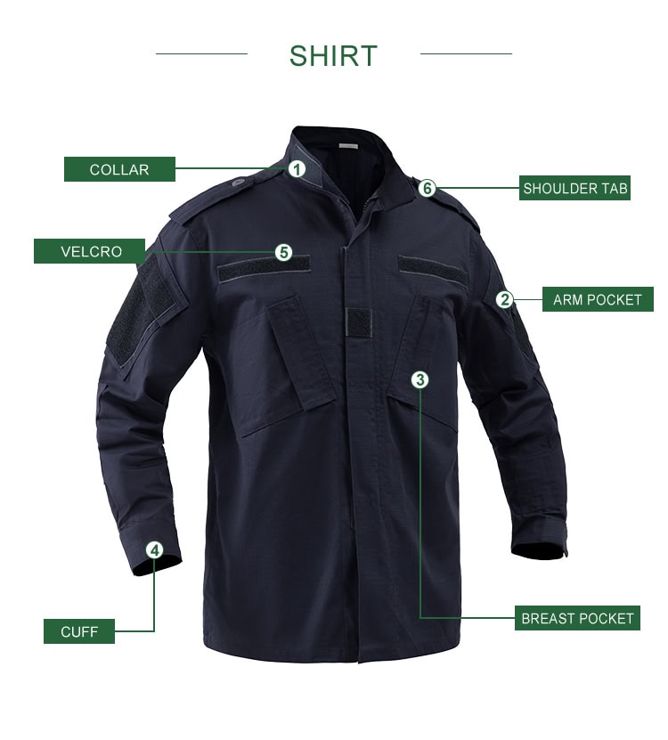 Navy Blue ACU Uniform,Navy Blue Combat Uniform, Navy Blue Tactical Uniform