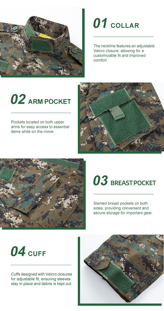 Jungle Digital Camo ACU Uniform,Jungle Digital Camo Combat Uniform, Jungle Digital Camo Tactical Uniform