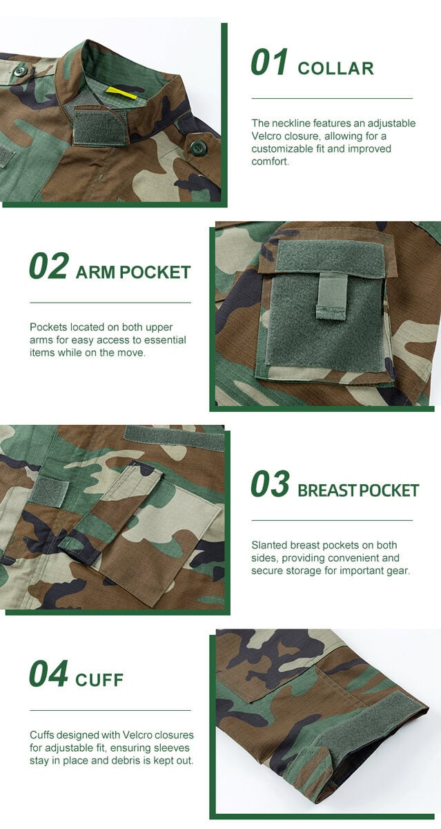 Woodland ACU (Army Combat Uniform) - Mil-Spec & Customizable for Tenders