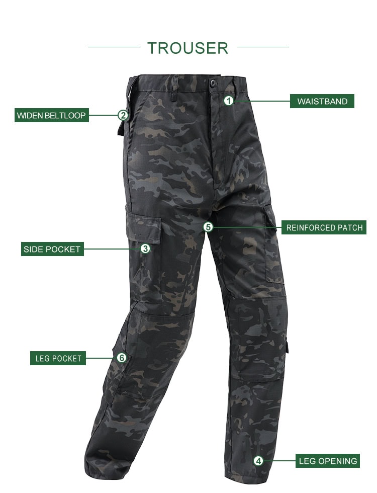 Multicam Black (MCBK) Tactical Combat Uniform Set