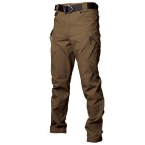 The Onken IX9 Lightweight Tactical Pants in coyote brown, engineered with rip-stop stretch fabric for plainclothes duty and government tenders.