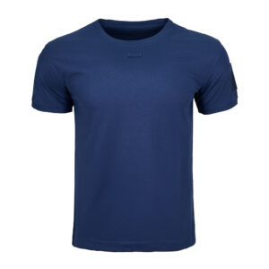 The Onken Performance Tactical T-Shirt in navy blue, an ideal uniform base layer for law enforcement and corporate security contracts.