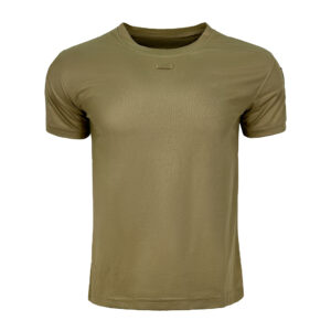 The Onken Performance Tactical T-Shirt in coyote brown, a popular color for military and special operations uniform systems, available for bulk B2B orders.