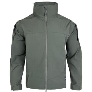 The grey Onken Beetle Fleece Lined Tactical Jacket, a durable softshell built for three-season comfort, supplied by WHCSJ for wholesale orders.