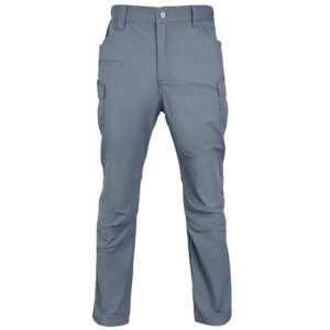 Front view of the Thunderbolt Gen 2 Water-Resistant Tactical Pants in grey, engineered with 4-way stretch for law enforcement uniform contracts.