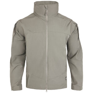 Front view of the Onken Beetle, a khaki Fleece Lined Tactical Jacket designed for warmth and professional appearance in security contracts.