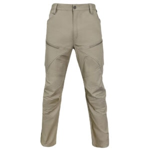 The Strider Stretch Tactical Pants in khaki, engineered with 4-way stretch fabric for superior mobility, ideal for government tenders.