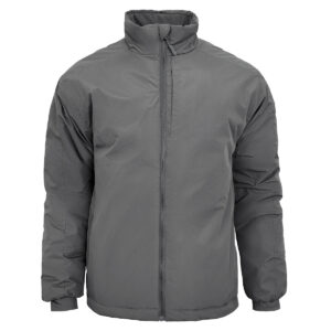 The grey Onken Gen 2 Thermal Reflective Tactical Parka, featuring an advanced heat-retaining lining for arctic conditions.