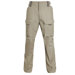 The Onken Beetle Durable Tactical Pants in khaki, the ultimate workhorse pant for demanding professional use, available for wholesale from WHCSJ.