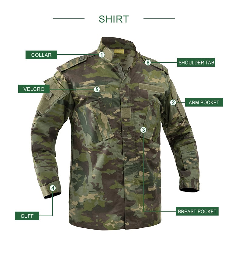 Green CP Combat Uniform Set (ACU Style)