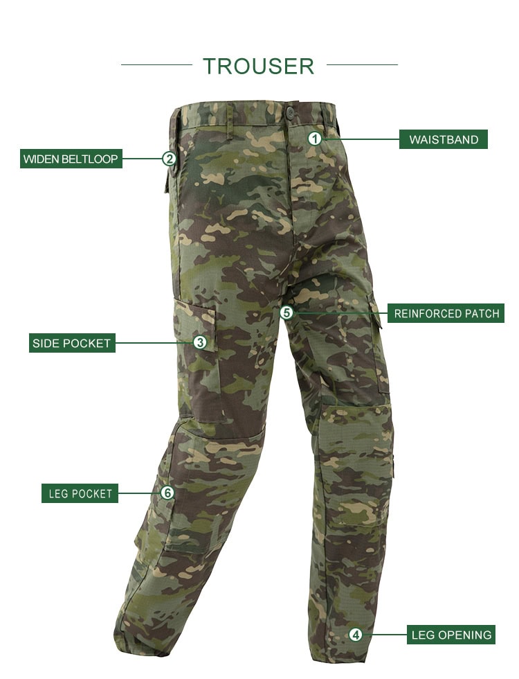 Green CP Combat Uniform Set (ACU Style)