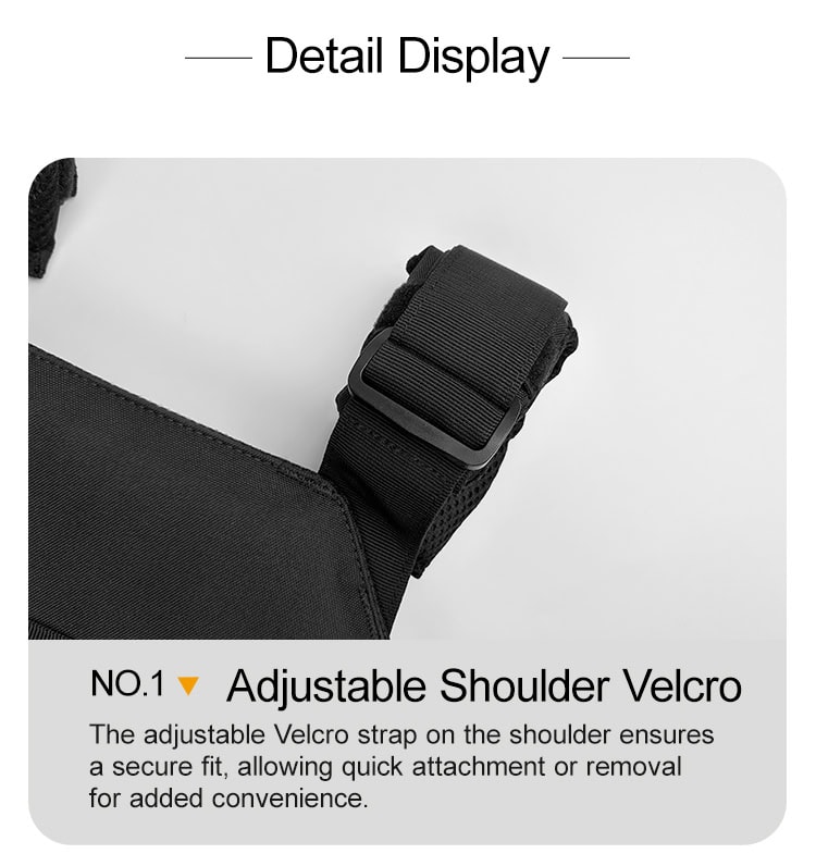 Detail of the Agile 6094's adjustable padded shoulder strap, designed for a secure, comfortable fit for special operations personnel.