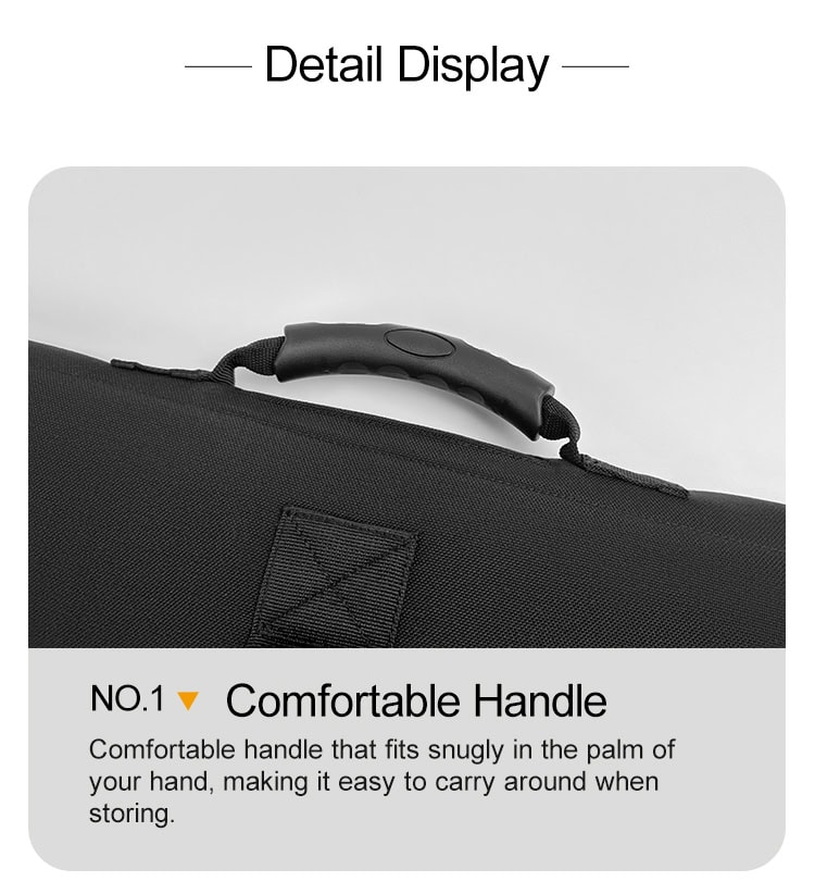 Detail of the ergonomic, comfortable top handle of the Executive Ballistic Briefcase, designed for all-day professional carry.