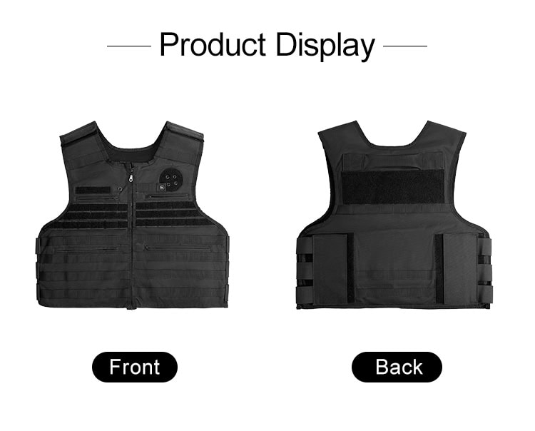 Front and back product display of the WHCSJ Guardian modular MOLLE plate carrier.