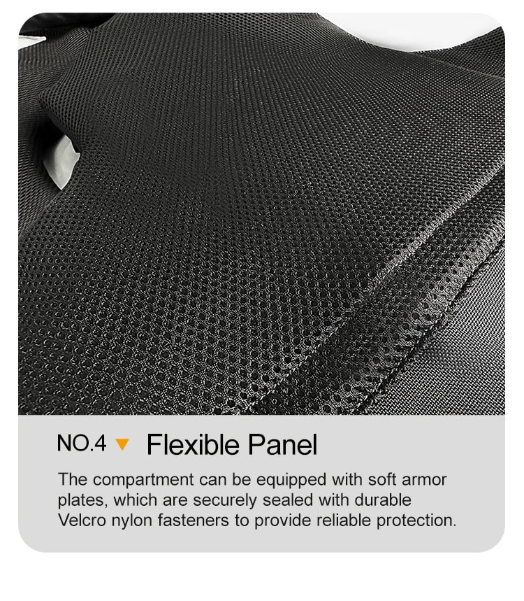 Detail showing the breathable 3D mesh lining and internal pocket of the Spartan Quick Release Plate Carrier, for comfort and armor plates.