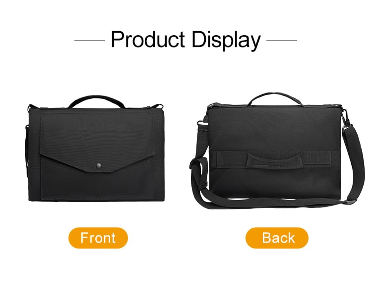 Product display collage of the Urban Defender ballistic briefcase, showing both the professional front and functional back views.