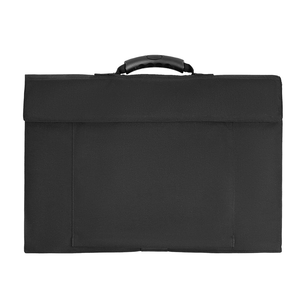 The WHCSJ Executive Ballistic Briefcase in its folded, covert state, a discreet NIJ IIIA shield for VIP and executive protection B2B contracts.