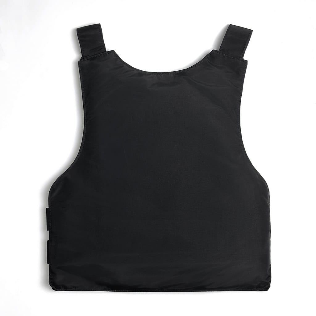 Rear view of the WHCSJ Covert IIIA Concealable Body Armor, showing the clean, low-profile design for wear under clothing.
