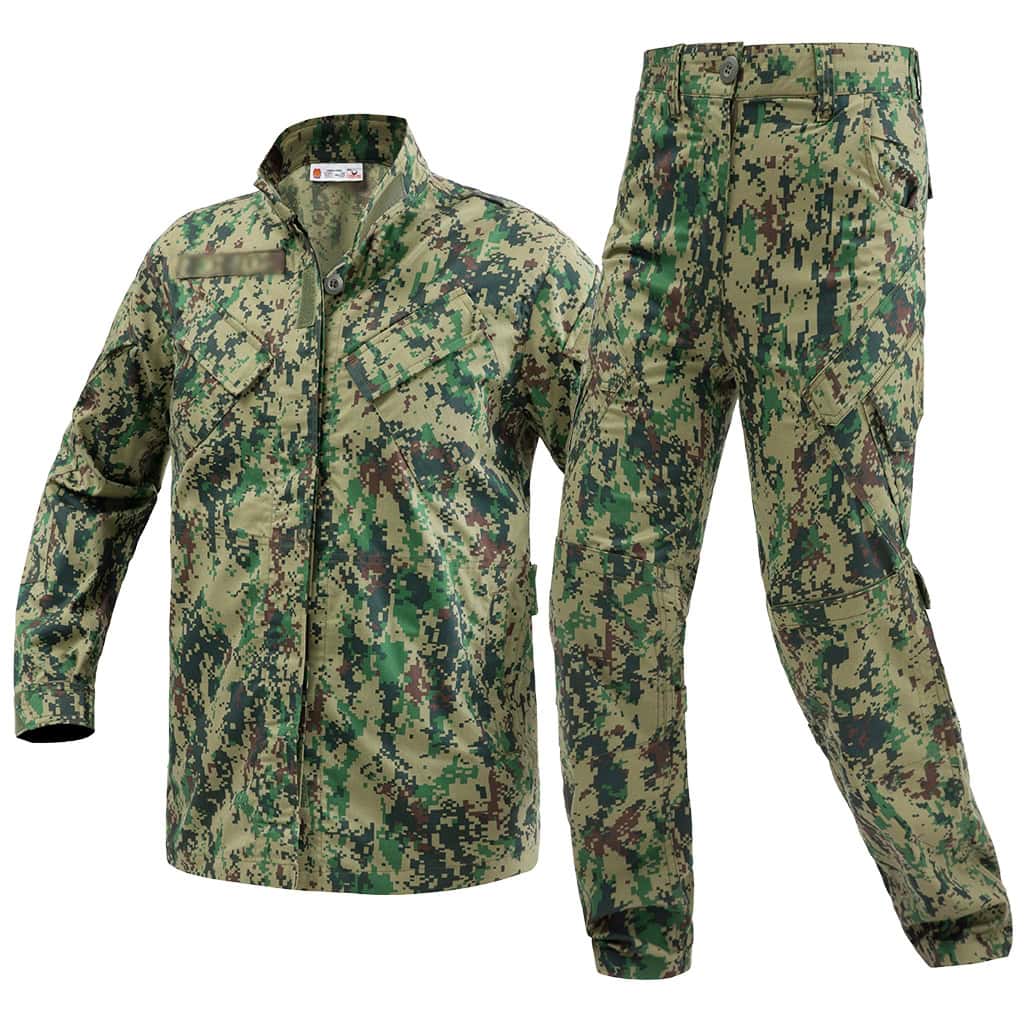 The WHCSJ Jungle Digital ACU, a rip-stop combat uniform for military and security forces operating in tropical environments.