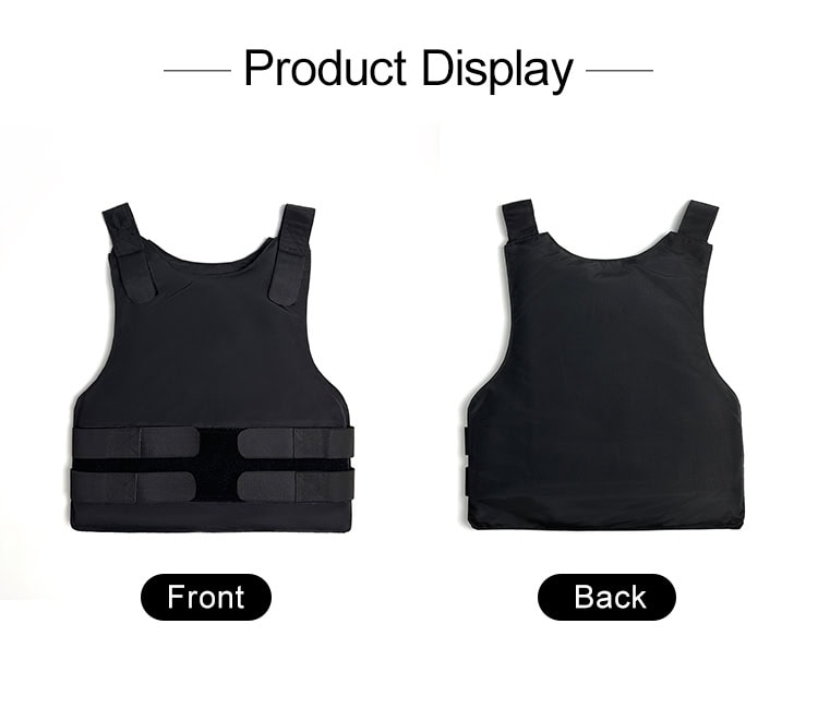 Front and back product display of the WHCSJ Covert IIIA concealable body armor vest.