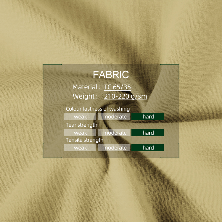 Chart of the durable fabric used for the custom woodland python camo G2 combat uniform, showing hard ratings for strength and color fastness.