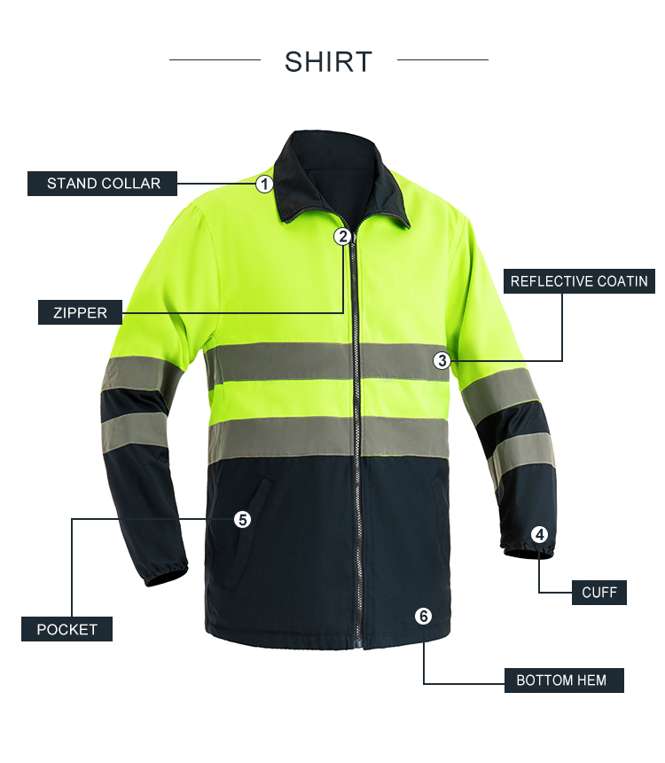 Custom High Visibility Reversible Safety Jacket | WHCSJ