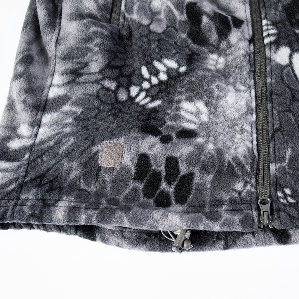 Custom Black Python Fleece Tactical Jacket | WHCSJ